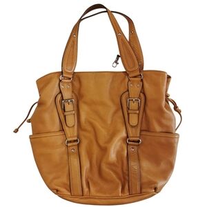Michael Kors Pebble Leather Carmel Large Shoulder Bag/Tote